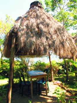 Palapa hut Cooperativa Spanish School San Pedro La Laguna, Guatemala