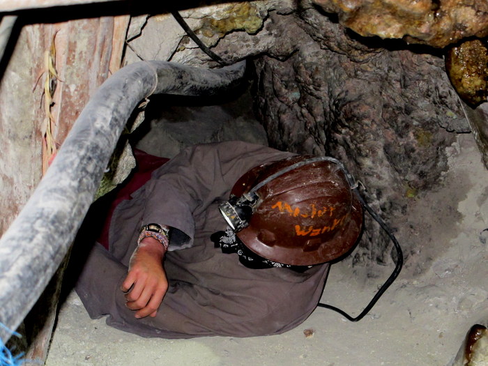 In the mine Potosi, Bolivia