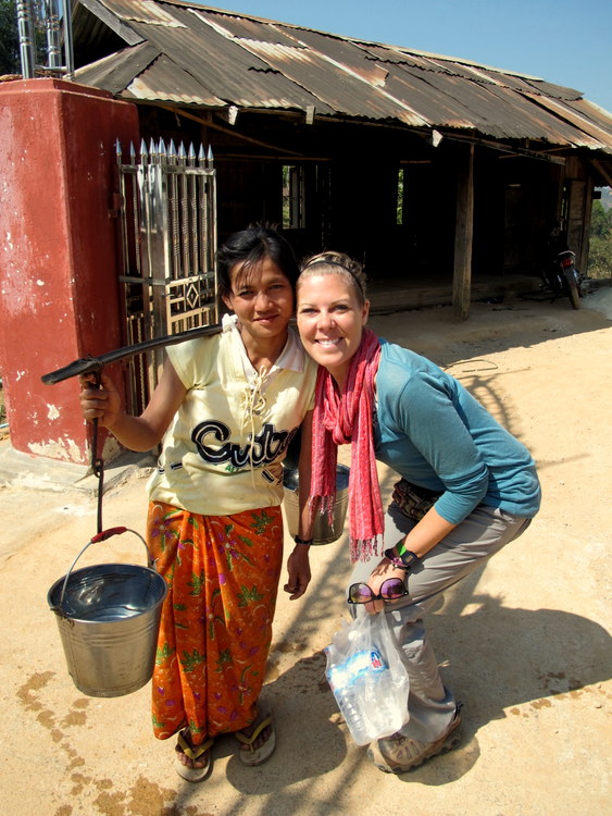 A sweet woman in a Palaung village