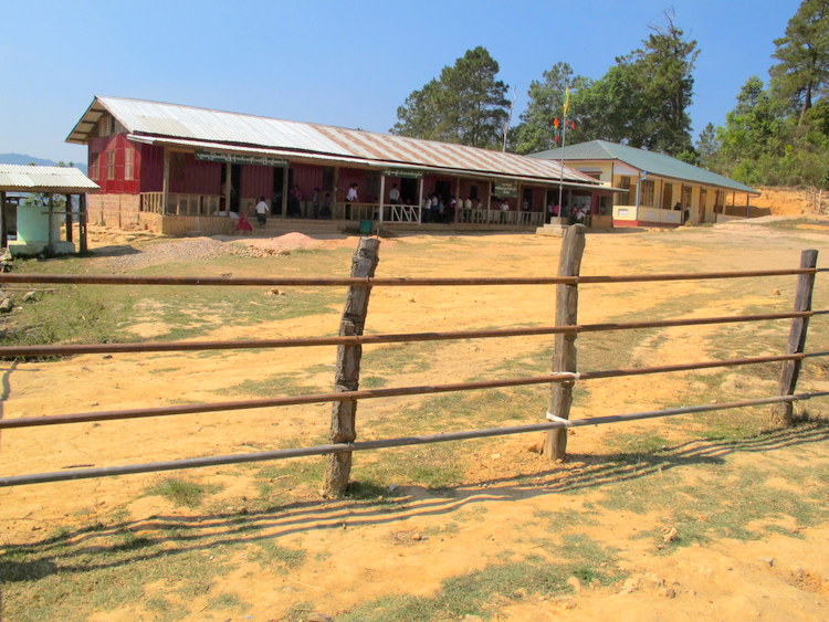 School house in a village in Myanmar