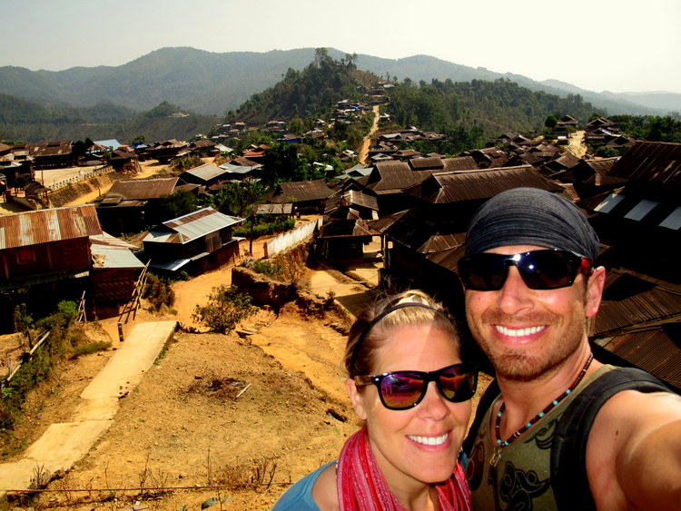 Us in a Palaung Village