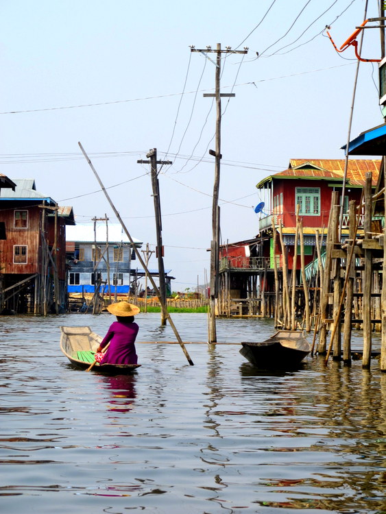 Woman on Inle Lake, Myanmar