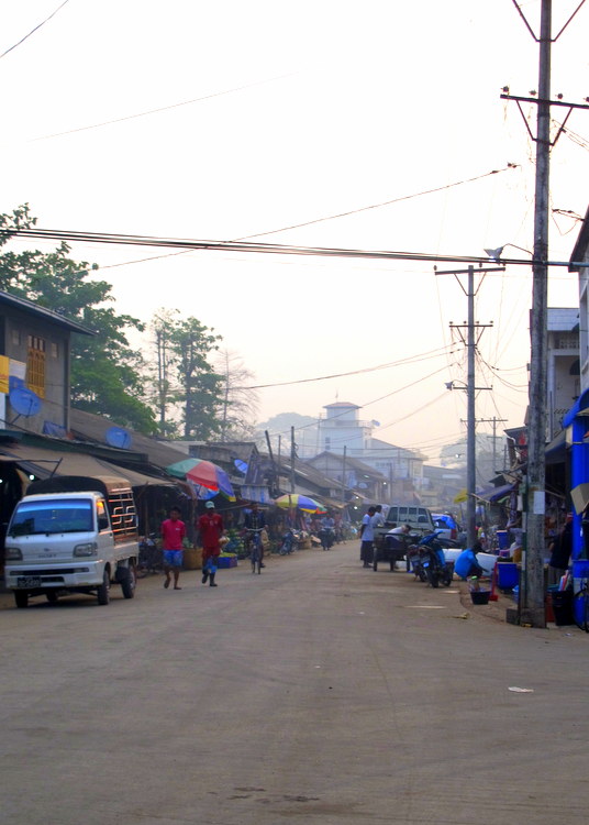 Early morning in Hpaan, Myanmar